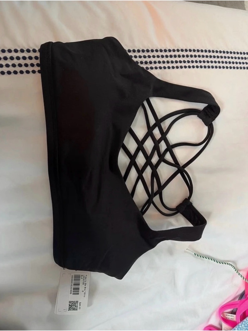 lululemon athletica Black Strappy Sports Bra